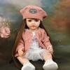 Adorable Betty Reborn Toddler Doll for Age 3+ Years Old Girl 22'' 55CM Silicone Full Body Long Pasted Hair Princess Realistic Newborn Baby Doll Toys