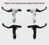 Aluminum Alloy Disc Brake Handle for Mountain Bikes - Black & White