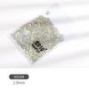 1440pcs/pack Glitter Rhinestones Crystal White AB Color Non Hot Fix FlatBack Strass Sewing & Fabric Garment Rhinestone Nail Art Stone  9 Sizes