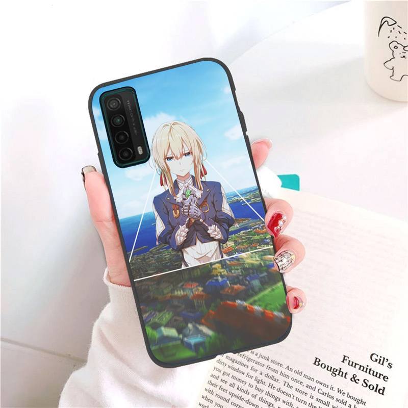 Фиолетовый чехол для телефона Evergarden для Honor 7A Pro 7C 10i 8A 8X 8S 8 9 10 20 Lite, силиконовый чехол