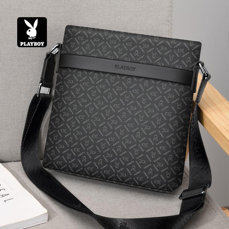 PLAYBOY Shoulder Bag, Crossbody Bag, Phone Bag, Large Capacity Commuter Bag, Black