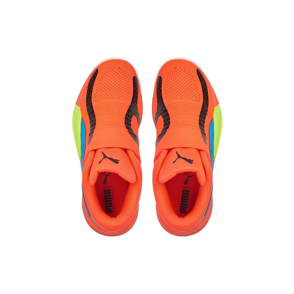 Puma Rise Nitro Fiery Coral Lime Squeeze Men Sneakers Orange 377012-04