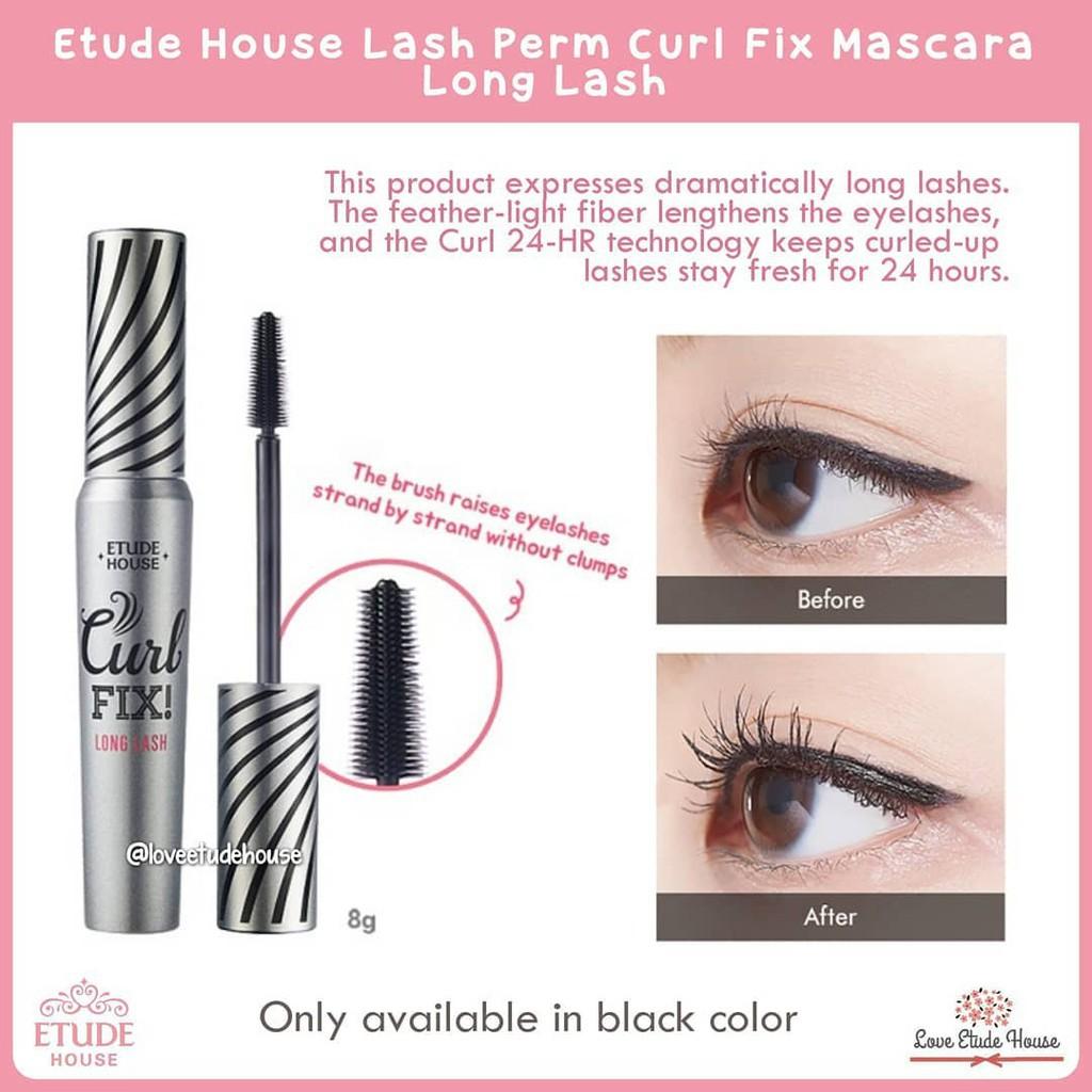 ETUDE HOUSE Lash Perm Curl Fix длинные ресницы, черный цвет