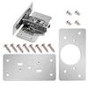 Hinge Repair Replacement Stainless Steel Repair Plate Fixing Plates Heavy Duty Rust Resistant Replacement Kit With Screws