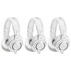 Audio-Technica ATH-M50xWH Профессиональные студийные наушники Белые + Запасные амбушюры HP-M50xWH