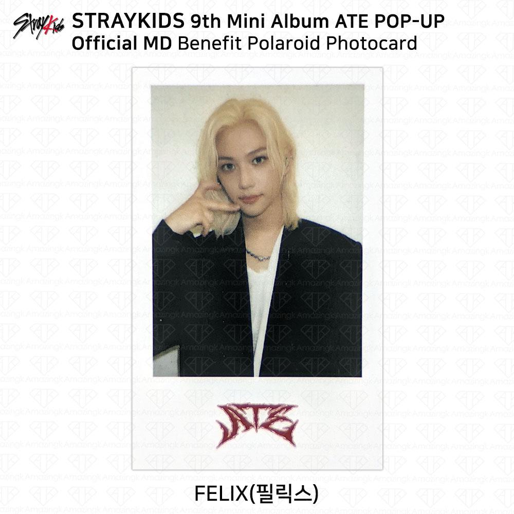Stray Kids 9th Mini Album ATE POP-UP MD Benefit Polaroid Photocard KPOP K-POP