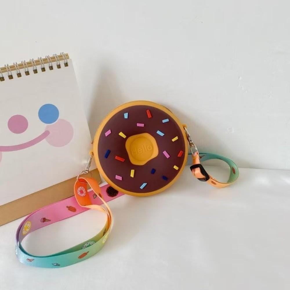 Mini Size Silicone Messenger Bag Adjustable Strap Children Shoulder Bag  Kids Travel
