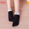 Sports Fashion Autumn Breathable 8 Colors Toe Socks Ankle  Five Finger Socks Cotton