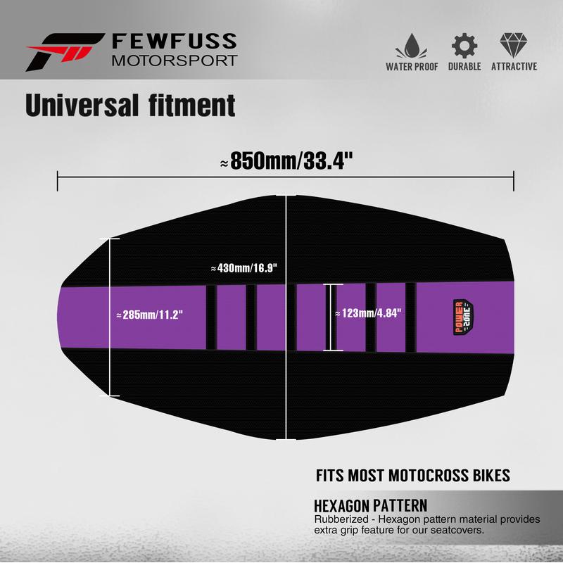 FEWFUSS Universal Motorcycle Dirt Bike Seat Cushion for KTM Kawasaki Yamaha Waterproof Anti Slip Seat Cover Accessories