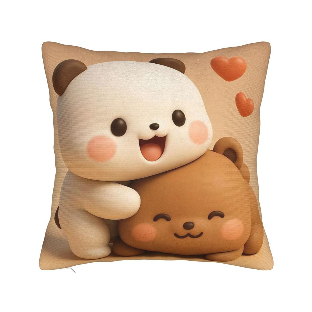 Pillow Cover 3D Print Kawaii Bubu & Dudu Retro Trendy Pillow Case For Living Room Chair Pillowcases