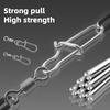 50Pcs Fishing Connector Gear Set Stainless Steel Pins 360-Degree Rotation Strong Tension Mini Size Swivel Cotter Pins