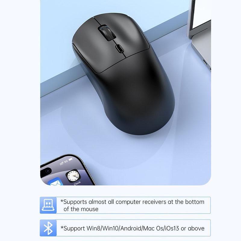 Bluetooth Wireless Mouse with USB Rechargeable Mouse for Computer Laptop PC Gaming Mouse Gamer 2.4 GHZ