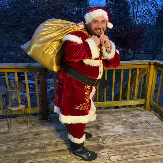 Костюм Санта-Клауса Бархатный Взрослый Костюм Традиционный Красный Бархатный Ансамбль Санты Полные Аксессуары Одежда для Выступлений