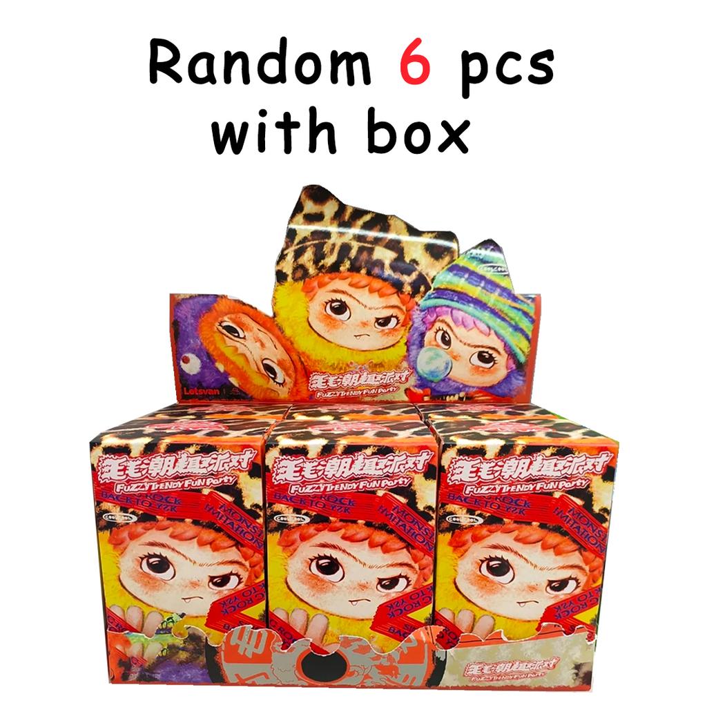 Вакуку пушистый на модной веселой вечеринке с коробкой милая фигурка Вакуку экшн-бокс кукла-сюрприз подвеска для сумки кукла подарок-сюрприз игрушка