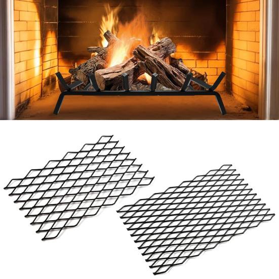 Решетка для камина Удерживатель углей Термостойкий Простая установка Универсальный фиксатор углей Аксессуары для решеток для камина