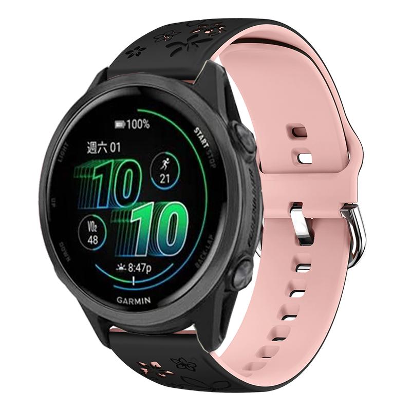 20 мм Лазерная гравировка Силиконовый ремешок Удобный для Garmin Vivoactive 6 Запасной ремешок для Forerunner 570 42 мм