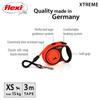 Flexi Extreme Tape Retractable Leash Size 3m dogs under [Dog Leash] (XS (for 15kg))