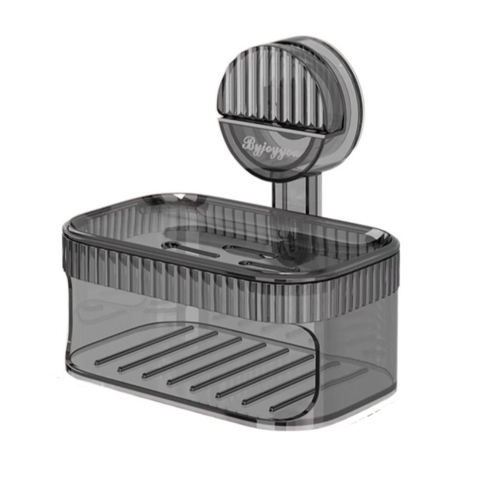 Removable Suction Cup Sponge Soap Holder Punch-Free Soap Rack Durable Drain Soap Box for Home