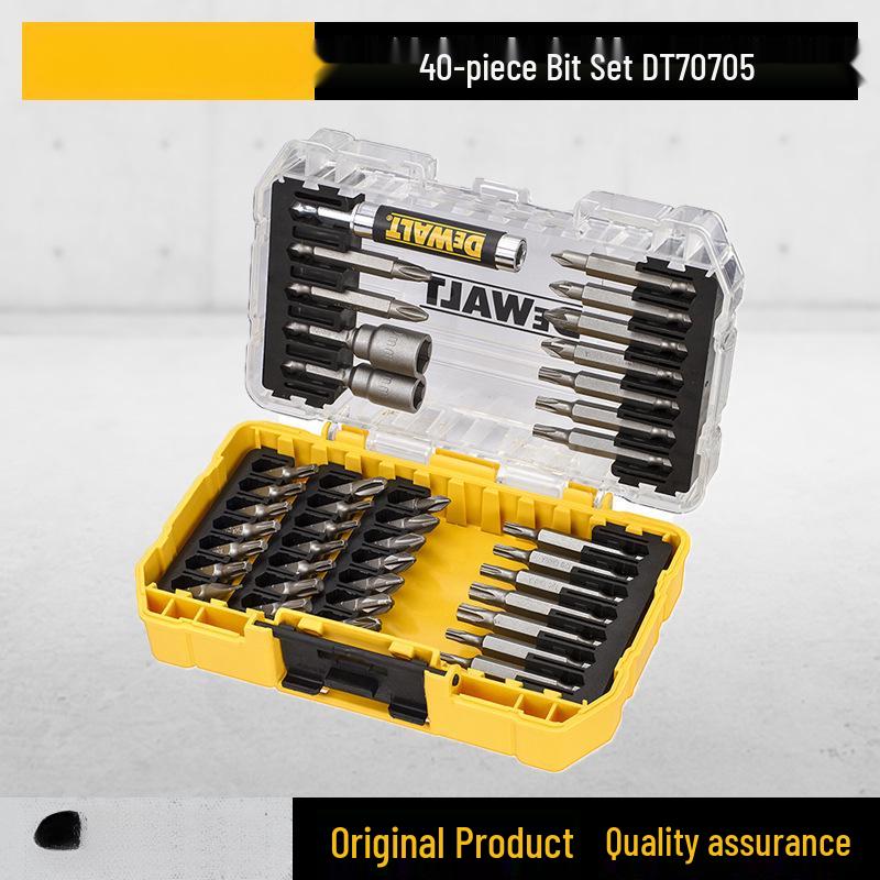 Набор бит для электрической отвертки - Сильно магнитные, Нескользящие, Высокая твердость, Крестовые (Phillips), Шестигранные (Hex), Torx, Вольфрамовая сталь.