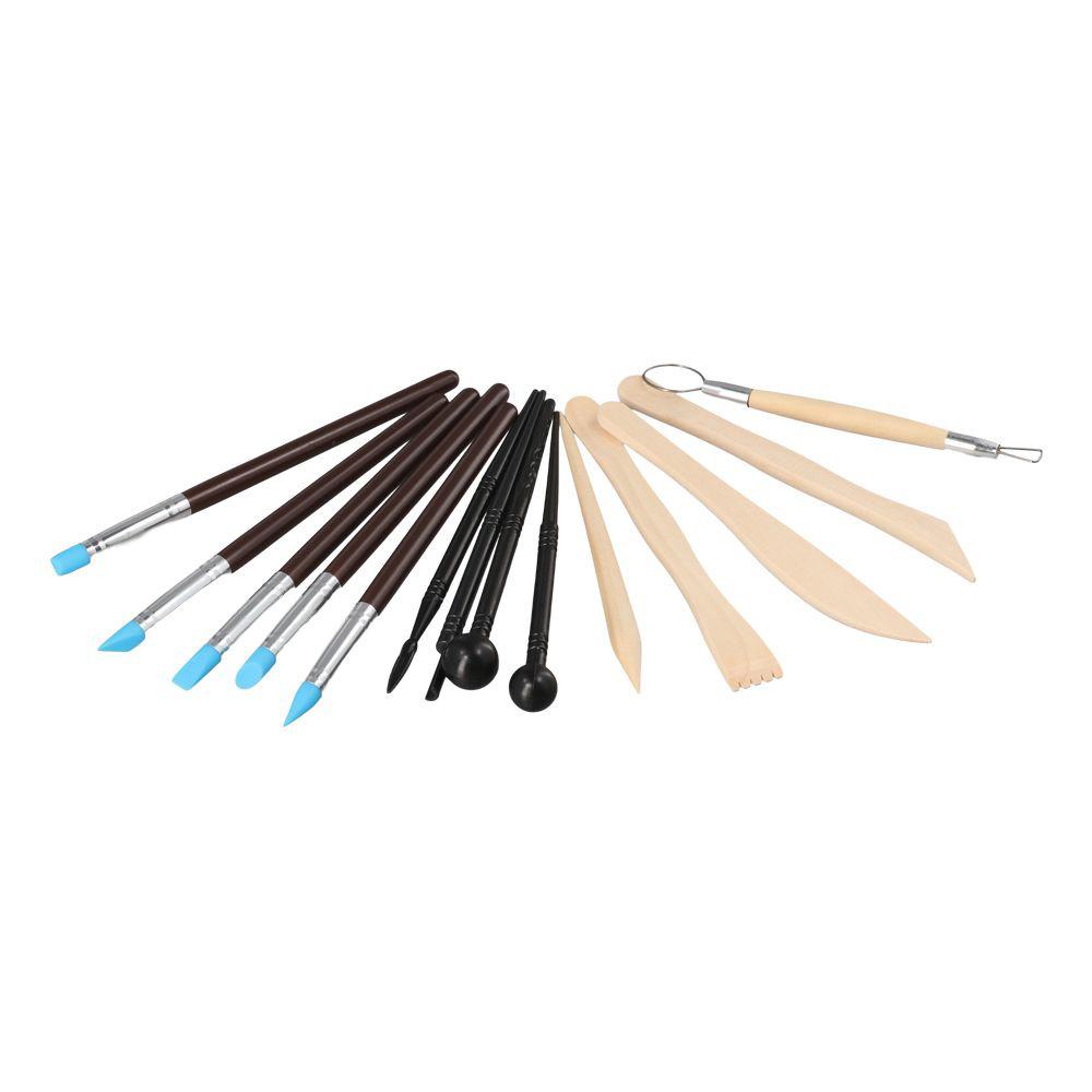 Дерево, синий, коричневый, желтый, черный Инструменты из полимерной глины Набор для лепки Аксессуары