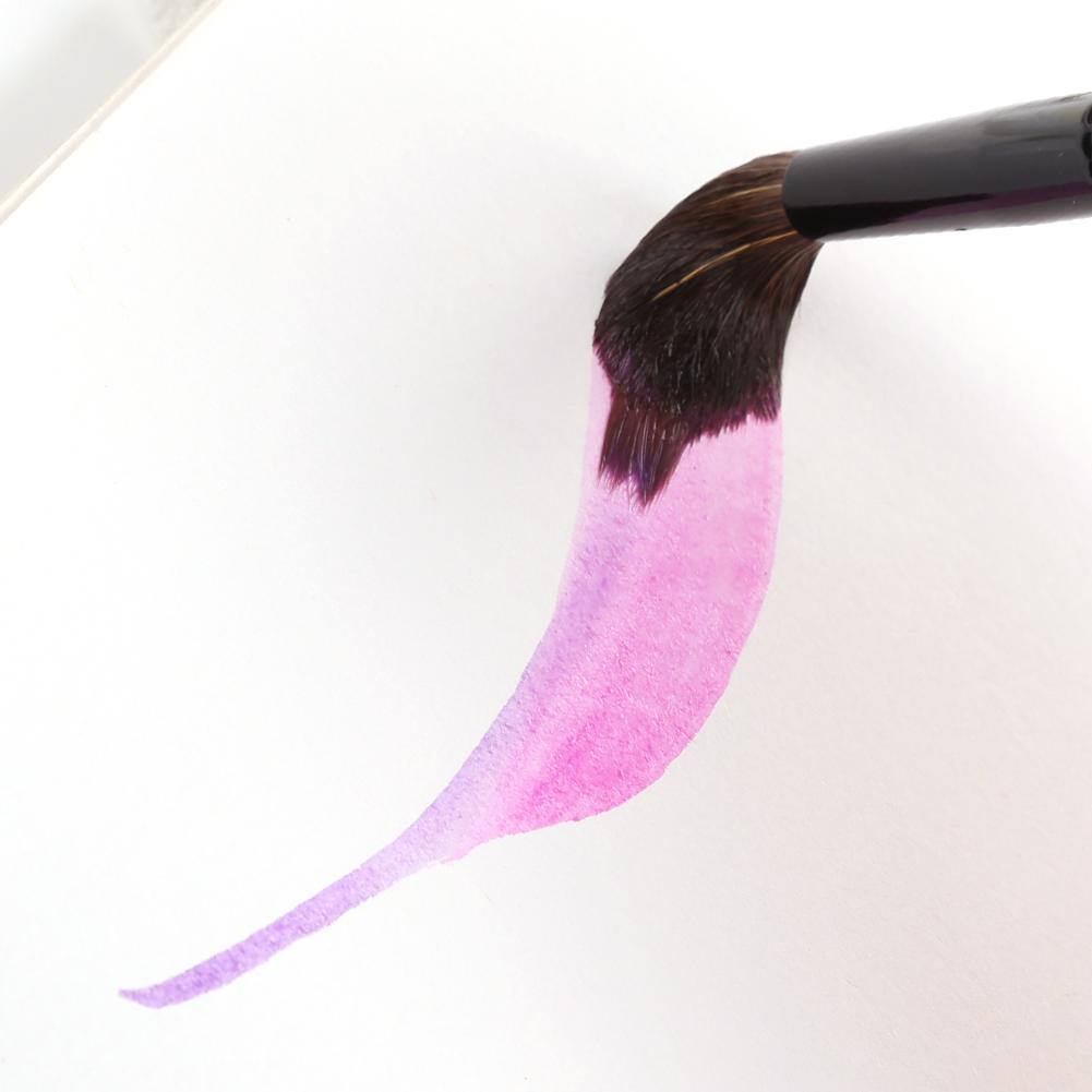 Кисти для акварели с удлиненным острым кончиком, кисть-моп, кисть-лайнер 2-в-1, кисть для рисования из смеси беличьего волоса и нейлона для детализации и живописи