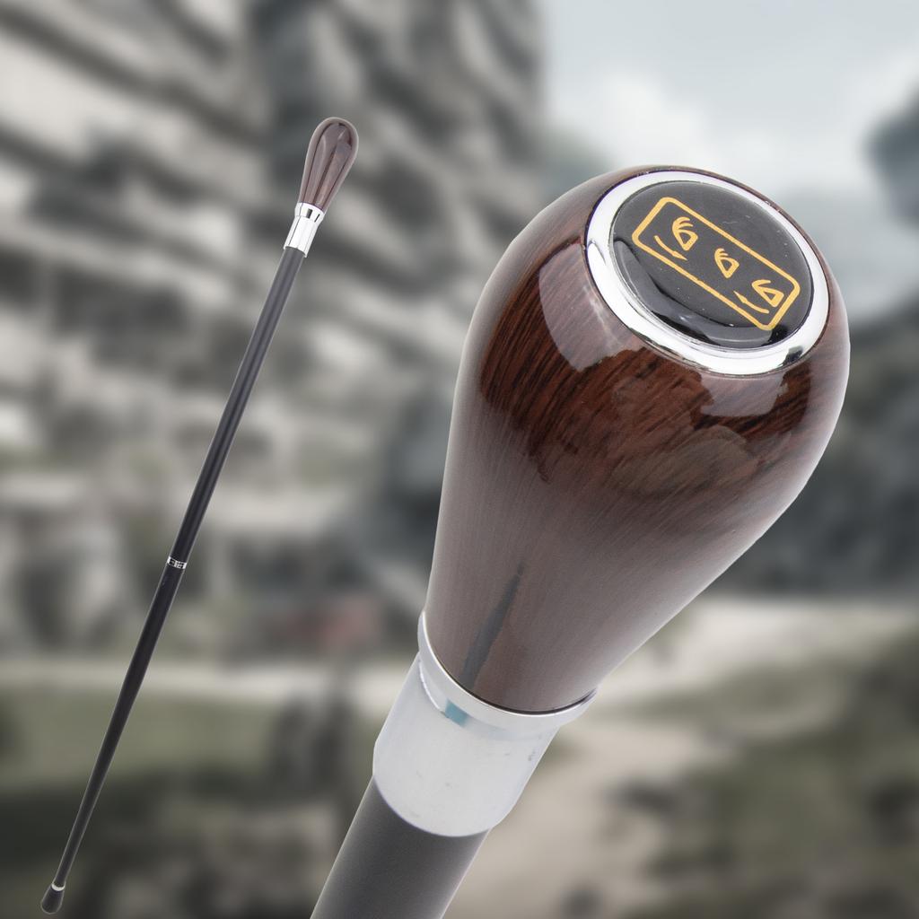 Коричневый деревянный рычаг переключения передач, роскошная модная трость, декоративная палка, джентльмен, элегантная трость для косплея, набалдашник, посох 92 см