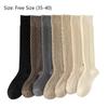 Теплые гольфы до колена однотонные ретро носки в корейском стиле женские чулки для девочек