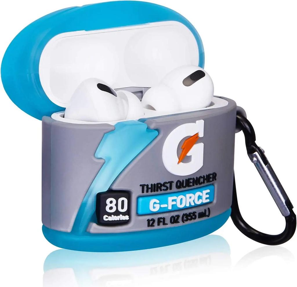 Креативный чехол для бутылки с спортивным напитком G-force для Airpods Pro 2, мягкий защитный чехол для наушников для Airpods 1/2, чехол для детей Funda