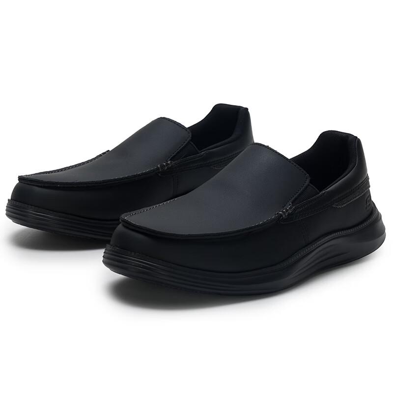Skechers Мужская повседневная кожаная обувь для костюма