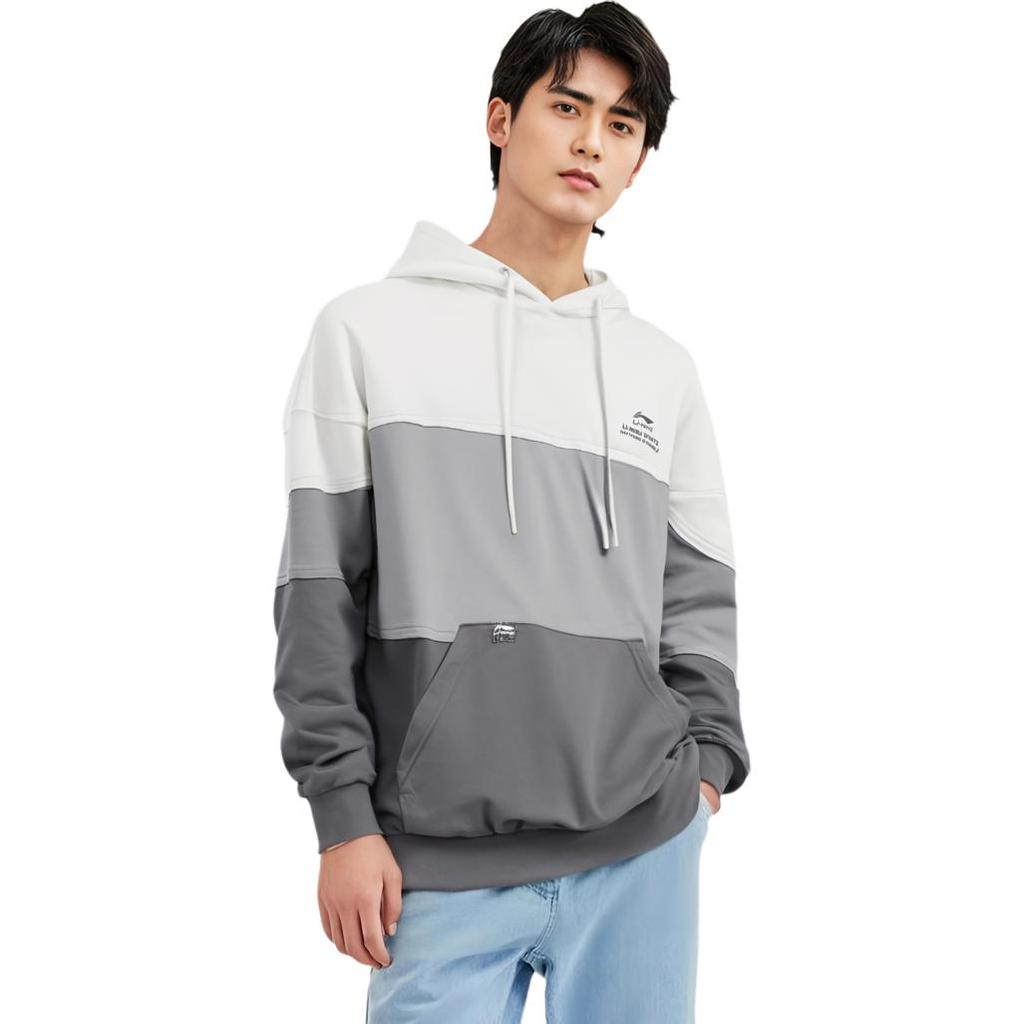 Свитшот Li Ning Sports Life Collection Мужской Цвет: Слоновая кость AWDTC65-1