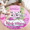 Diddl Custom Name Round Area Rug,Carpet Rug for Living Room Bedroom Sofa Playroom Decor,Non-slip Floor Mat