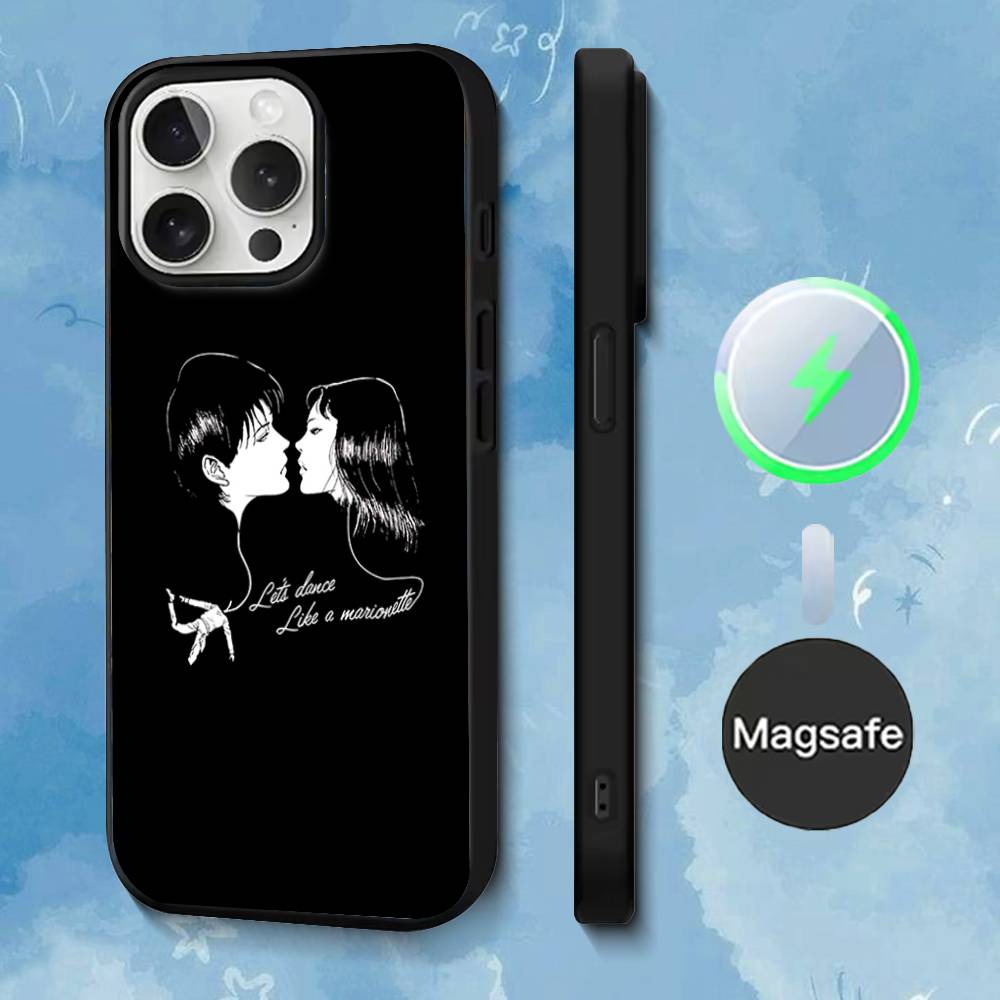 Чехол для телефона для iPhone 17,16,15,14,13,12,11,Pro,Max,Plus,Mini,SE4,E Комиксы J-Дзюндзи Ито T-Томиэ Магнитный Magsafe Беспроводная зарядка