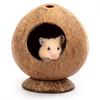 Coconut Hamster House - Easy To Care For And For Small Spaces Hideout Nest Pet Toy Unique Pets Terrarium-Friendly Pets