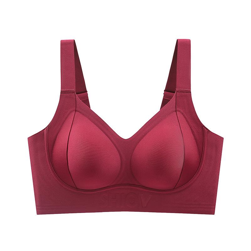 Бесшовный бюстгальтер с мягкой поддержкой, предотвращающий провисание, с гелевой спинкой для женщин - Большой размер