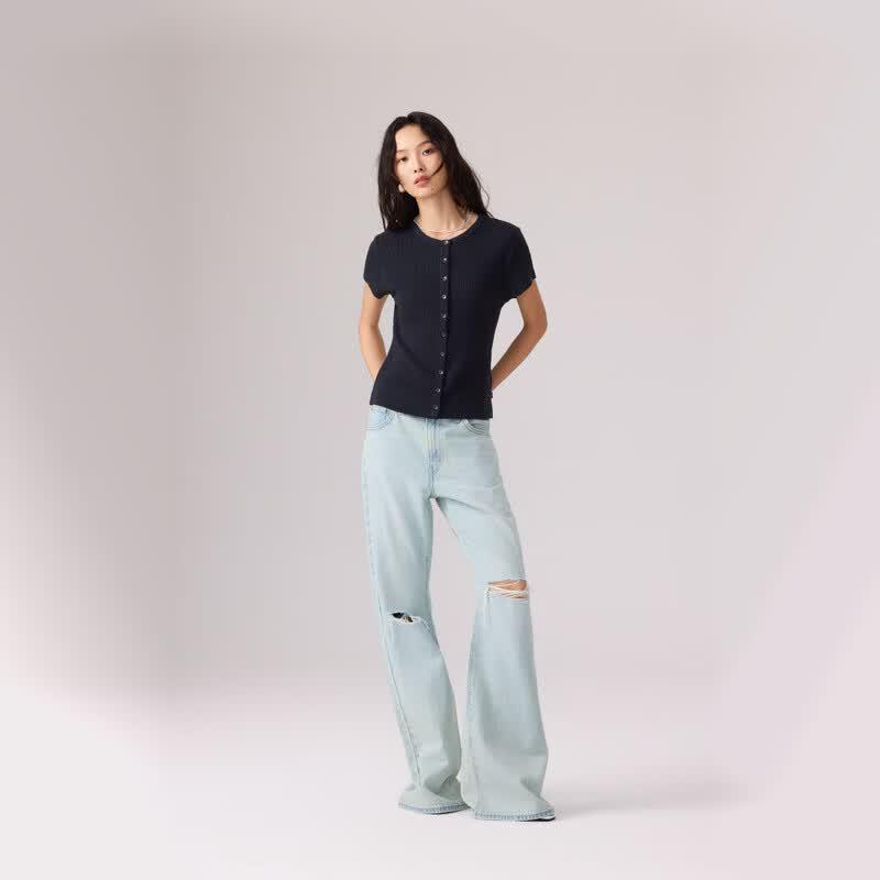 Levi's Женские свободные джинсы CHINCH с высокой талией и расклешением