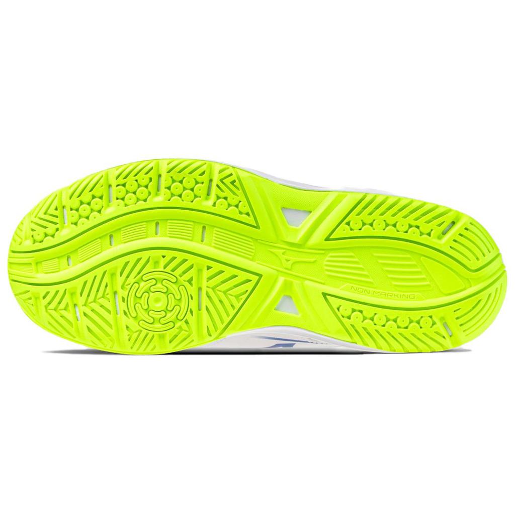 Mizuno Break Shot 5 Jr. AC Удобная посадка Низкие теннисные кроссовки Унисекс кроссовки Белый Синий 61GA255521