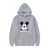 Disney Mickey Mouse Pattern Woman Fleece Casual Loose Black Autumn Tops Clothes Pullovers Ladies Cheap Hoodies Men Sweatshirts