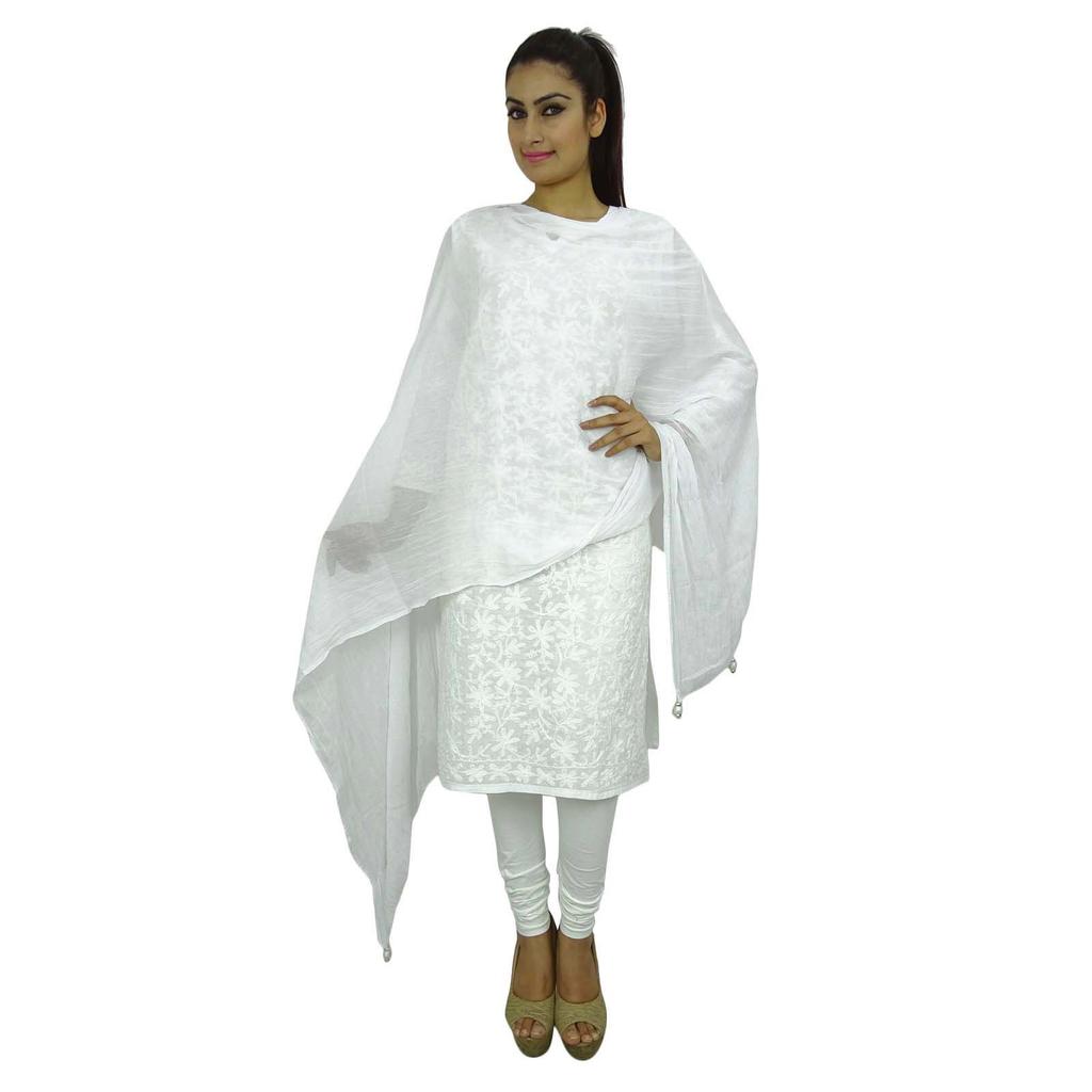 Индийский длинный палантин Dupatta из смеси шифона Chunni Neck Wrap Tassel Throw Throw