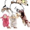 Delightful White Sheep And Big Bad Wolf Plush Hand Puppet Hat For Baby Comfort And Play