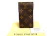 Authentic LOUIS VUITTON Monogram Leather Brown Cigarette Cases #a954  Refurbished