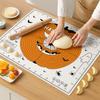 Non-Stick Silicone Baking Mat with Scale - for Rolling Dough, Cutting Christmas Cookies, & Baking Halloween Pies - The Essential Holiday Baking Tool