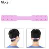 10PCS Silicone Ear Protection Sheet Ear Protector Silicone Strip 3 Section AdjustablePink