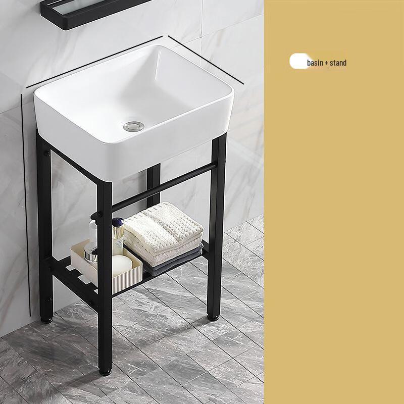 XONYSHI Ceramic Pedestal Wash Basin Set
