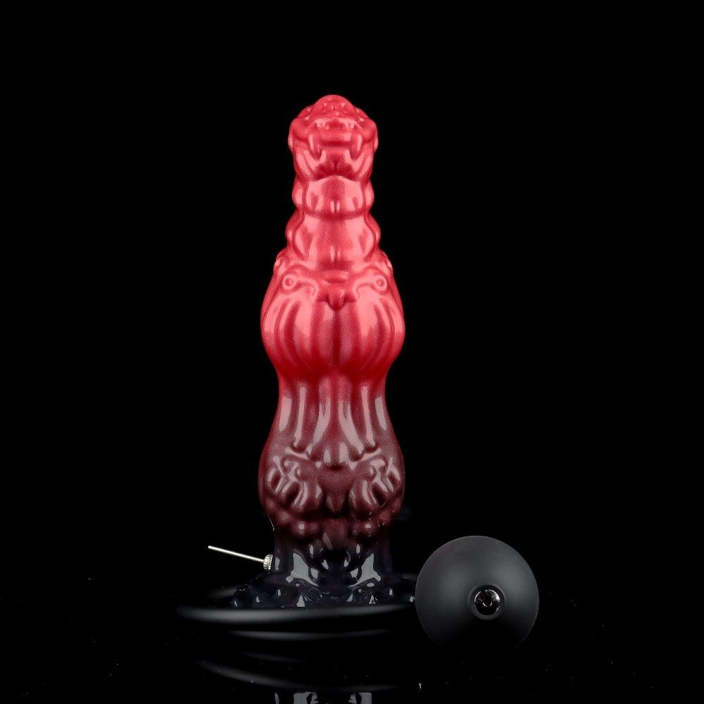 Надувная анальная пробка стимулятор точки G массажер простаты собачий дилдо эротические товары для мужчин и женщин анальный дилататор игрушка для расширения ануса