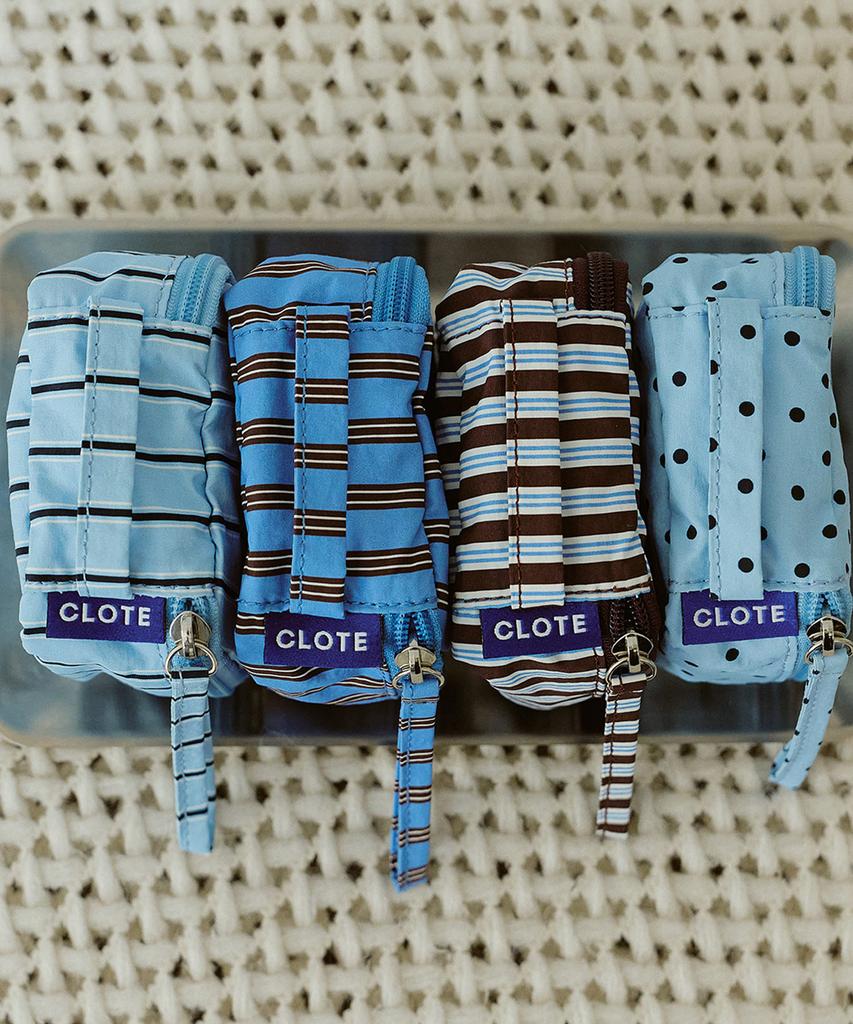 Мини-косметичка Clote - Темно-синяя в полоску