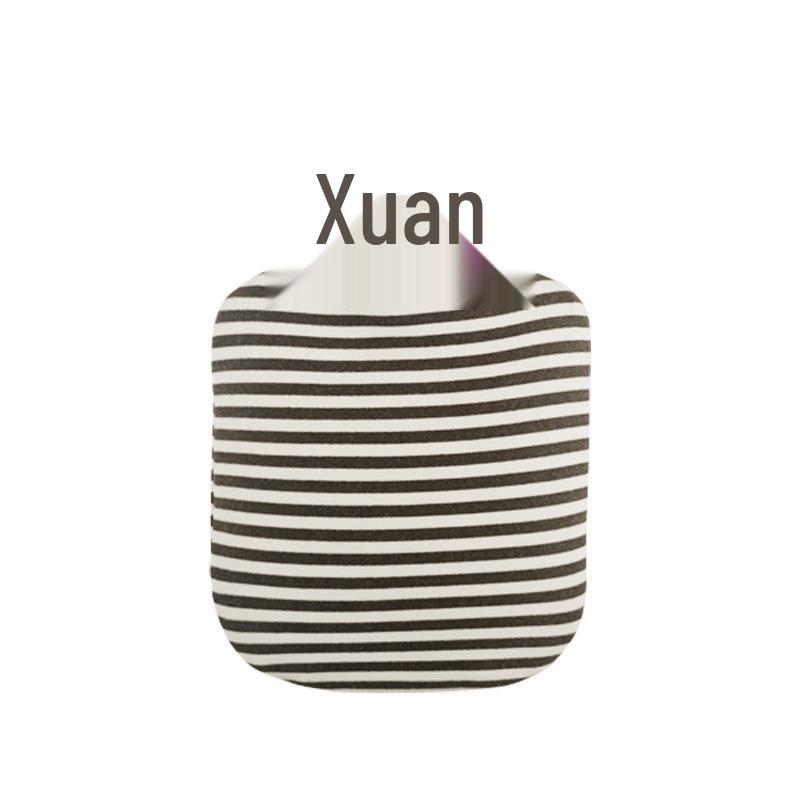 Large Striped Hot Water Bottle - Bed Warmer, Shoulder & Neck Hot Compress, Explosion-Proof, Hand Warmer, Thickened, Water-Filled, Long-Lasting Warmth