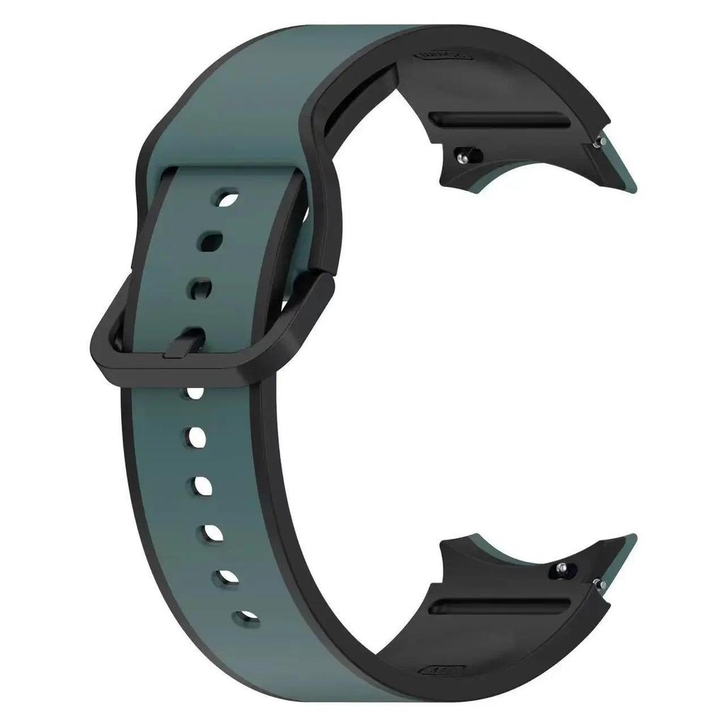 Силиконовый ремешок без зазора для Samsung Galaxy Watch 7/6/5/4 40мм 44мм Спортивный дышащий прочный браслет Часы 6 4 Классические/5 Pro 45мм
