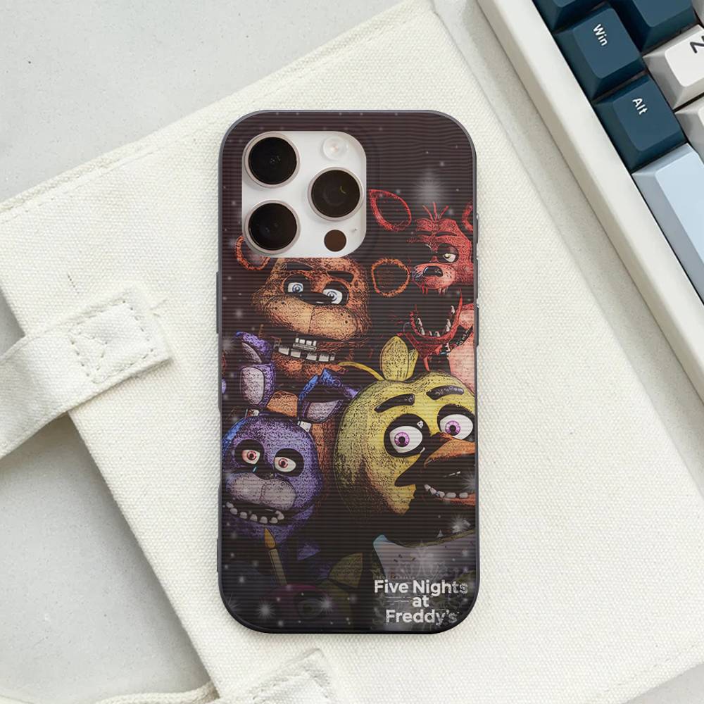 Игровой F-Five N-Nights At F-FreddyS Чехол для телефона для iPhone 17 16 15 14 13 12 11 Гофрированный Матовый Мягкий Чехол Противоскользящий