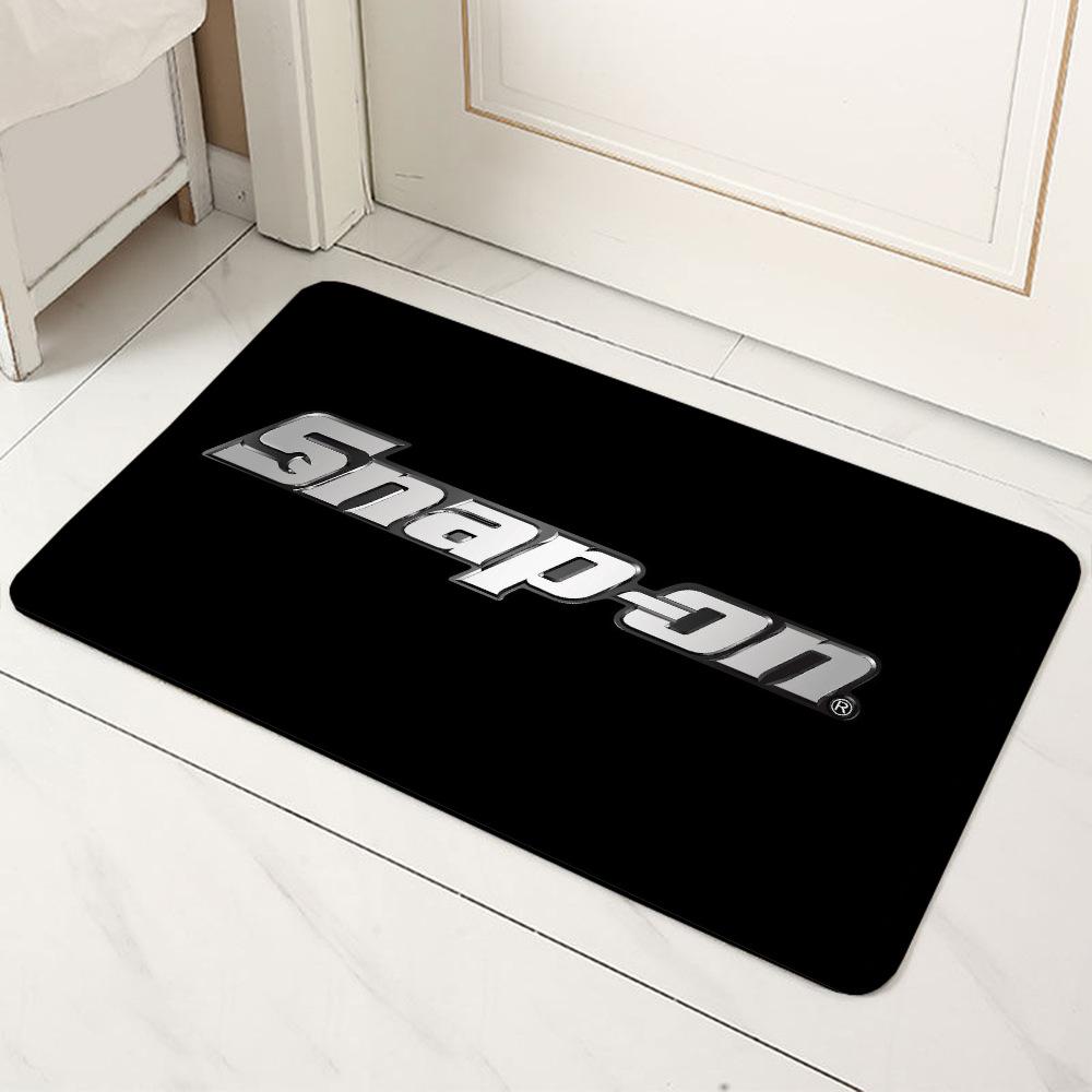 Snap-on TOOL TIPS Logo Carpet Mat Anti-Slip Backing Rug for Garage Auto Shop Home Decoration Tool Theme Oil Resistant Door Mat