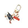 2026 Памятный Брелок Колпак Украшение для Диплома Стильные Сплавные Украшения Подарок на Выпускной для Ученых
